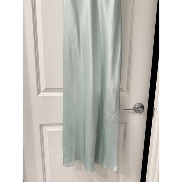 NWOT Reformation Cardi Silk Dress Elegant Mint Green Slip Dress  Orig. $278 - Picture 9 of 14
